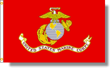12x18 Marine Corps Flag – Officially Licensed, Made In USA, Polyester, Printed, EAGLE EMBLEMS INC