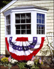 3 x 6 Feet - Pleated Fan with stars