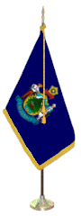 Indoor Maine Flag Set