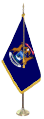 Indoor Michigan Flag Set