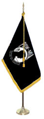 Indoor P.O.W. Flag Set Available