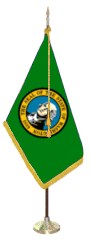 Indoor Washington Flag Set